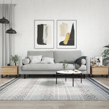 vidaXL Τραπεζάκια Σαλονιού 2 τεμ. Sonoma Δρυς 50x46x35cm Επεξ. Ξύλο