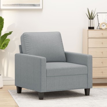 vidaXL Πολυθρόνα Ανοιχτό Γκρι Υφασμάτινη 78x77x80cm 1 τεμ. Γωνιακός