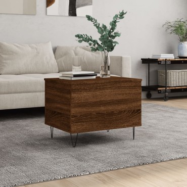 vidaXL Τραπεζάκι Σαλονιού Καφέ Δρυς 60x44,5x45cm Επεξεργασμένο Ξύλο 1 τεμ.