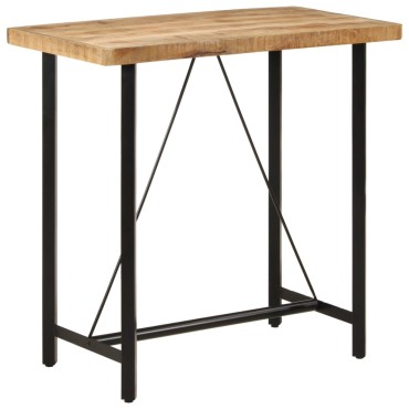 vidaXL Τραπέζι Μπαρ 110x55x107cm από Μασίφ Ξύλο Μάνγκο & Σίδηρο 1 τεμ.