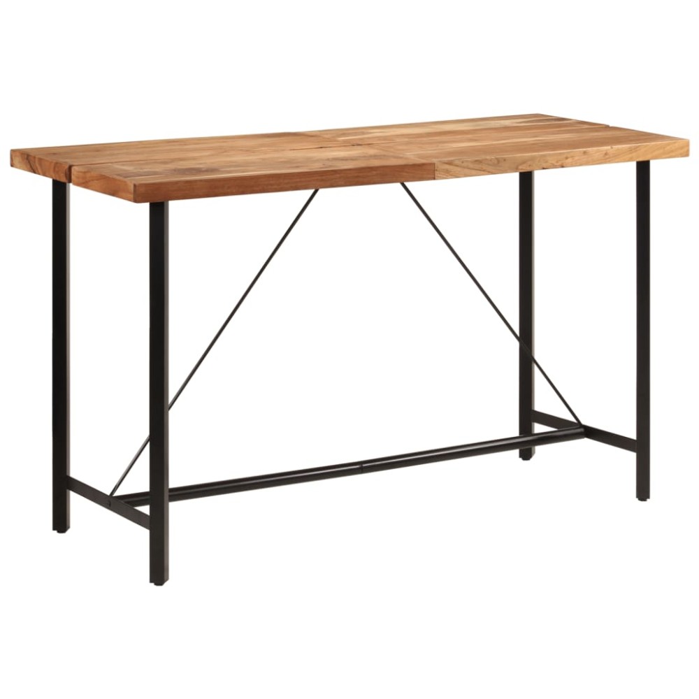 vidaXL Τραπέζι Μπαρ 180x70x107cm από Μασίφ Ξύλο Ακακίας & Σίδηρο 1 τεμ.