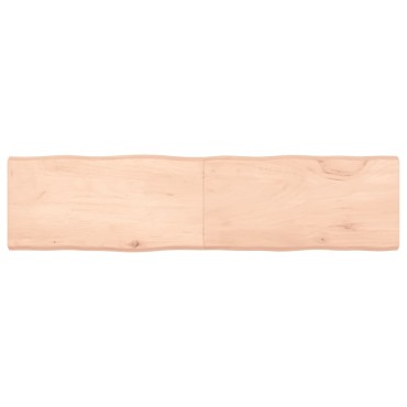 vidaXL Επιφάνεια Τραπεζιού 160x40x(2-6)cm Ακατέργαστο Μασίφ Ξύλο Δρυός 1 τεμ.
