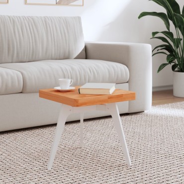 vidaXL Επιφάνεια Τραπεζιού Τετράγωνη 40x40x4cm Μασίφ Ξύλο Οξιάς 1 τεμ.