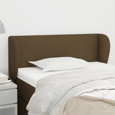 vidaXL Κεφαλάρι με Πτερύγια Σκούρο Καφέ 83x23x78/88cm Υφασμάτινο 1 τεμ.