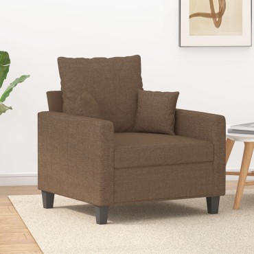 vidaXL Πολυθρόνα Καφέ Υφασμάτινη 78x77x80cm 1 τεμ. Γωνιακός