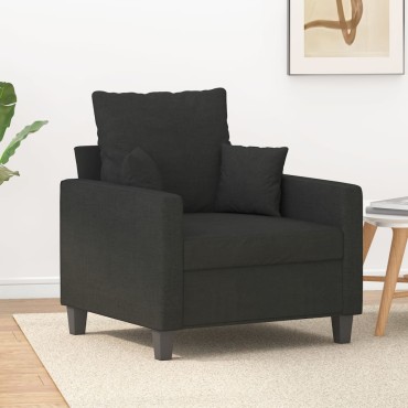 vidaXL Πολυθρόνα Μαύρη από Ύφασμα 78x77x80cm 1 τεμ. Γωνιακός