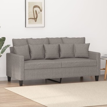 vidaXL Καναπές Διθέσιος Taupe Υφασμάτινος 158x77x80cm 1 τεμ.