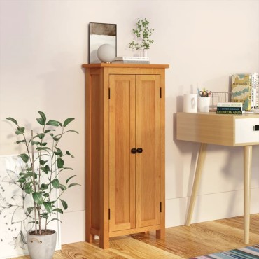 vidaXL Ντουλάπα Αποθήκευσης 50x22x110cm από Μασίφ Ξύλο Δρυός 1 τεμ.