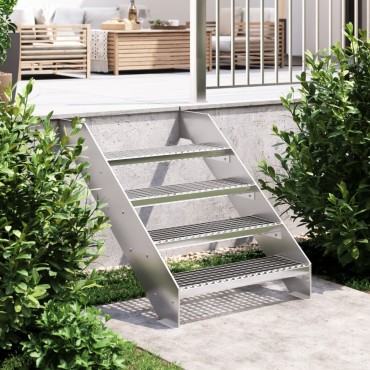 vidaXL Σκαλοπάτια από Σχάρα 70 x 24 x 7 εκ. από Γαλβανισμένο Χάλυβα