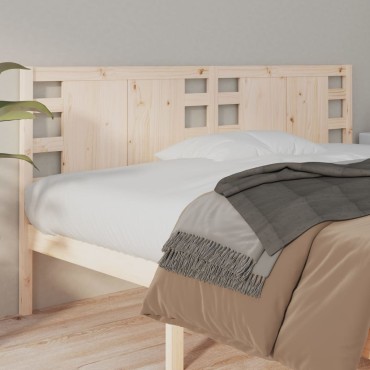 vidaXL Κεφαλάρι Κρεβατιού 141x4x100cm από Μασίφ Ξύλο Πεύκου 1 τεμ.