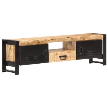 vidaXL Έπιπλο Τηλεόρασης 140x30x40cm από Ακατέργαστο Ξύλο Μάνγκο