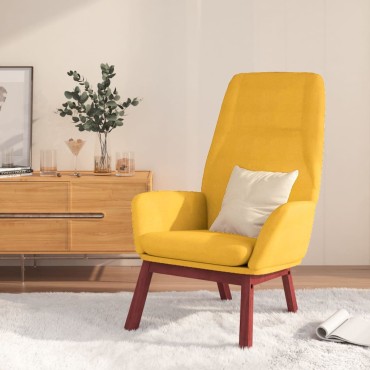 vidaXL Πολυθρόνα Relax Κίτρινο Μουσταρδί Υφασμάτινη 70x77x94cm 1 τεμ.