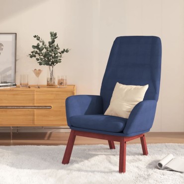 vidaXL Πολυθρόνα Relax Μπλε Υφασμάτινη 70x77x94cm 1 τεμ.