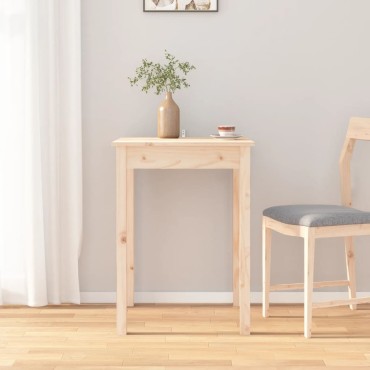 vidaXL Τραπεζαρία 55x55x75cm από Μασίφ Ξύλο Πεύκου 1 τεμ.