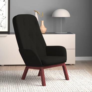 vidaXL Πολυθρόνα Relax Μαύρη Βελούδινη 70x77x98cm 1 τεμ.
