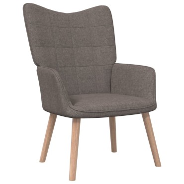 vidaXL Πολυθρόνα Relax Χρώμα Taupe Υφασμάτινη 61,5x69x95,5cm 1 τεμ.