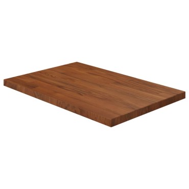 vidaXL Πάγκος Μπάνιου Σκ. Καφέ 60x40x2,5 εκ. Επεξ. Μασίφ Ξύλο