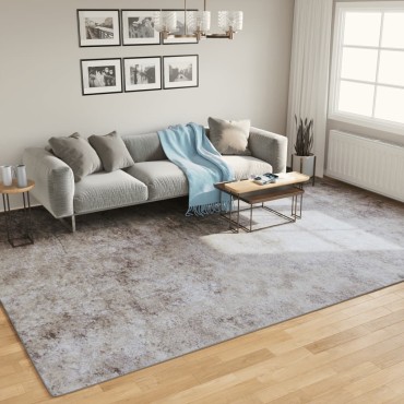 vidaXL Χαλί Πλενόμενο Αντιολισθητικό Γκρι 400x300cm