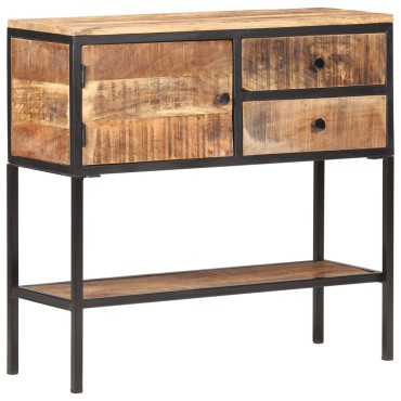 vidaXL Κονσόλα 85x30x80cm από Ακατέργαστο Ξύλο Μάνγκο 1 τεμ.