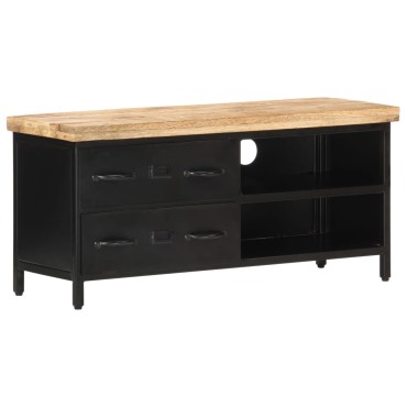 vidaXL Έπιπλο Τηλεόρασης 90x30x41cm από Ακατέργαστο Ξύλο Μάνγκο