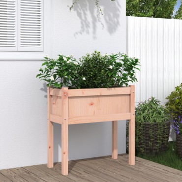 vidaXL Ζαρντινιέρες με Πόδια 70x31x70 εκ από Μασίφ Ξύλο Ψευδοτσούγκας