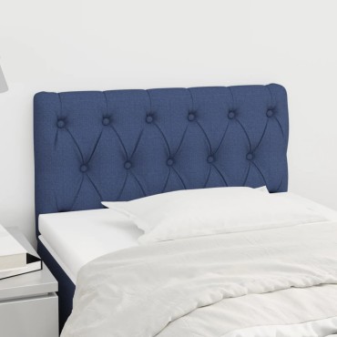 vidaXL Κεφαλάρι Κρεβατιού Μπλε 80x7x78/88cm Υφασμάτινο 1 τεμ.