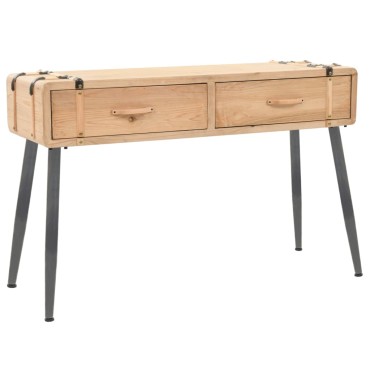 vidaXL Τραπέζι Κονσόλα 115x40,5x76cm από Μασίφ Ξύλο Ελάτης 1 τεμ.