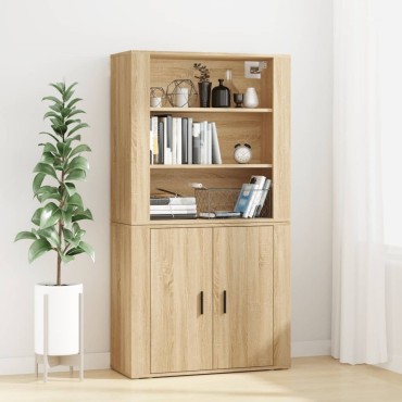 vidaXL Ντουλάπι Sonoma δρυς από Επεξεργασμένο Ξύλο 80x33x70cm 1 τεμ.