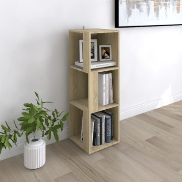 vidaXL Ντουλάπι Γωνιακό Sonoma Δρυς 33x33x100cm από Επεξ. Ξύλο 1 τεμ.