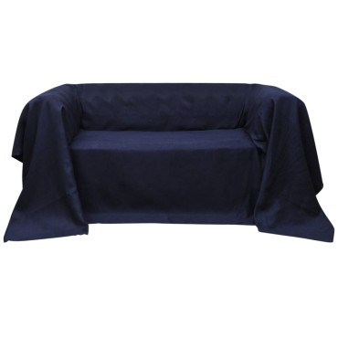 Κάλυμμα Καναπέ Ναυτικό Μπλε 270 x 350 εκ. από Micro-suede
