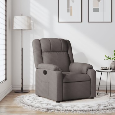 vidaXL Πολυθρόνα Ανακλινόμενη Taupe Υφασμάτινη 77x95x99cm 1 τεμ.