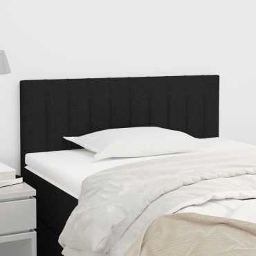 vidaXL Κεφαλάρι Κρεβατιού Μαύρο 100x5x78/88cm Υφασμάτινο 1 τεμ.