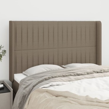 vidaXL Κεφαλάρι με Πτερύγια Taupe 147x16x118/128cm Υφασμάτινο 1 τεμ.