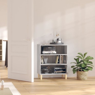 vidaXL Ραφιέρα Γκρι Sonoma 57x35x70cm από Επεξεργασμένο Ξύλο 1 τεμ.