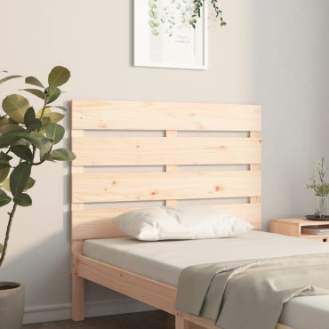 vidaXL Κεφαλάρι Κρεβατιού 90x3x80cm από Μασίφ Ξύλο Πεύκου 1 τεμ.