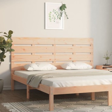 vidaXL Κεφαλάρι Κρεβατιού 160x3x80cm από Μασίφ Ξύλο Πεύκου 1 τεμ.