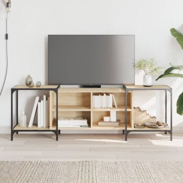 vidaXL Έπιπλο Τηλεόρασης Sonoma Δρυς 153x37x50cm Επεξεργασμένο Ξύλο