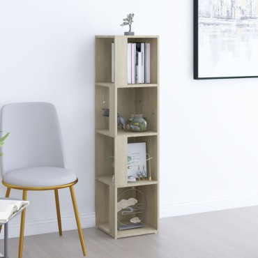 vidaXL Ντουλάπι Γωνία Sonoma Oak 33x33x132cm από Μοριοσανίδα 1 τεμ.
