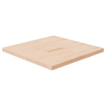 vidaXL Επιφάνεια Τραπεζιού Τετράγωνη 80x80x4cm Μασίφ Ξύλο Δρυς 1 τεμ.