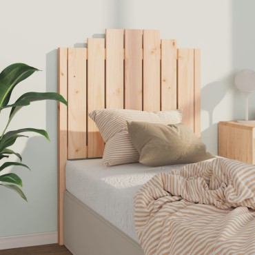 vidaXL Κεφαλάρι Κρεβατιού 81x4x110cm από Μασίφ Ξύλο Πεύκου 1 τεμ.