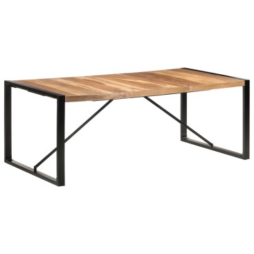 vidaXL Τραπεζαρία 200x100x75cm από Μασίφ Ξύλο 1 τεμ.