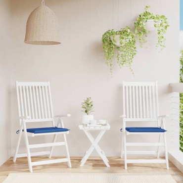 vidaXL Μαξιλάρια Καρέκλας Κήπου 2 τεμ. Μπορντό 40x40x4cm Υφασμάτινα