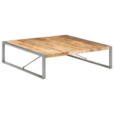 vidaXL Τραπεζάκι Σαλονιού 140x140x40cm Ακατέργαστο Ξύλο Μάνγκο 1 τεμ.