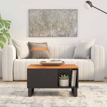 vidaXL Τραπεζάκι Σαλονιού 60x50x35cm από Μασίφ Ξύλο Ακακίας 1 τεμ.