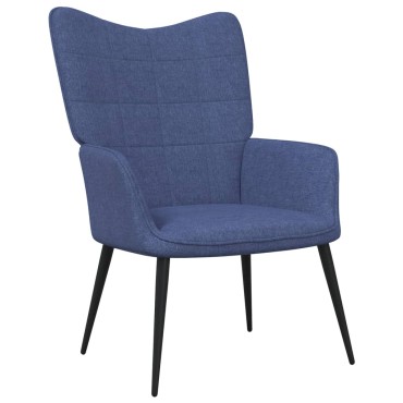 vidaXL Πολυθρόνα Relax Μπλε Υφασμάτινη 61x70x96,5cm 1 τεμ.