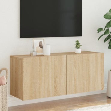 vidaXL Ντουλάπι Τοίχου Τηλεόρασης Sonoma Δρυς 100x30x41cm