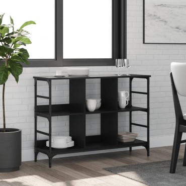 vidaXL Μπουφές Μαύρος 102x32x73,5cm από Επεξεργασμένο Ξύλο 1 τεμ.