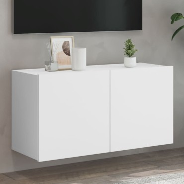 vidaXL Έπιπλο Τοίχου Τηλεόρασης Λευκό 80x30x41cm