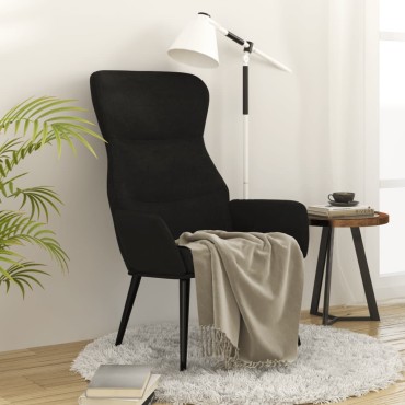 vidaXL Πολυθρόνα Relax Μαύρη Υφασμάτινη 70x77x94cm 1 τεμ.