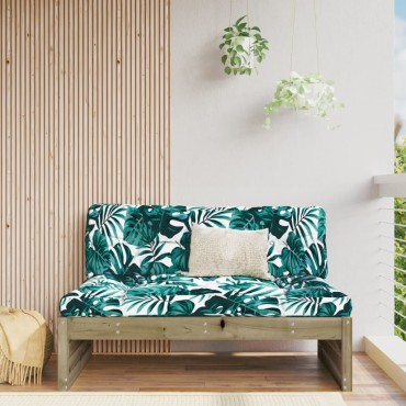 vidaXL Καναπές Κήπου Μεσαίος 120x80cm από Εμποτισμένο Ξύλο Πεύκου 1 τεμ. Γωνιακός